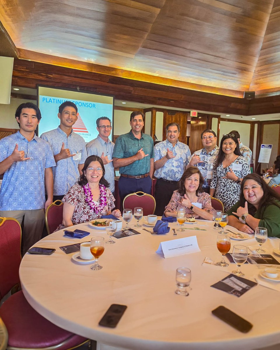FirstInsHI's tweet photo. We joined insurance professionals from across Hawaii at the 2026 HIIA &amp; CPCU All Industry Day. The theme, "Striving and Thriving," celebrated growth, collaboration, and service to our communities. #TeamFICOH https://t.co/7mRV7YDU4s