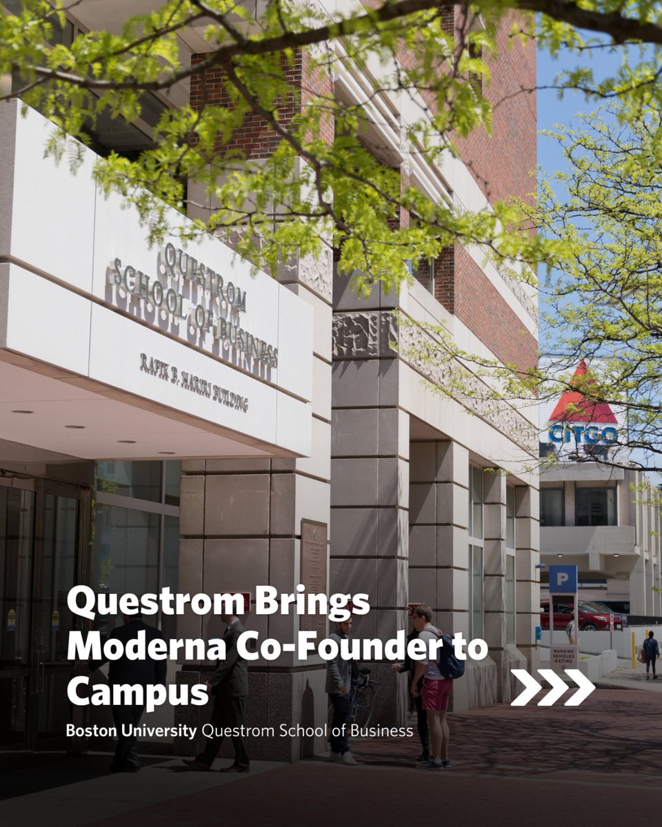 BUQuestrom's tweet photo. Join Questrom for a conversation with Robert Langer, MIT Institute Professor &amp; Moderna co-founder, on science, engineering and entrepreneurship: https://t.co/s3Th2BP90A

📅 Sept. 30 | 5 PM
📍 Metcalf Trustee Ballroom https://t.co/6kF68OOCxm