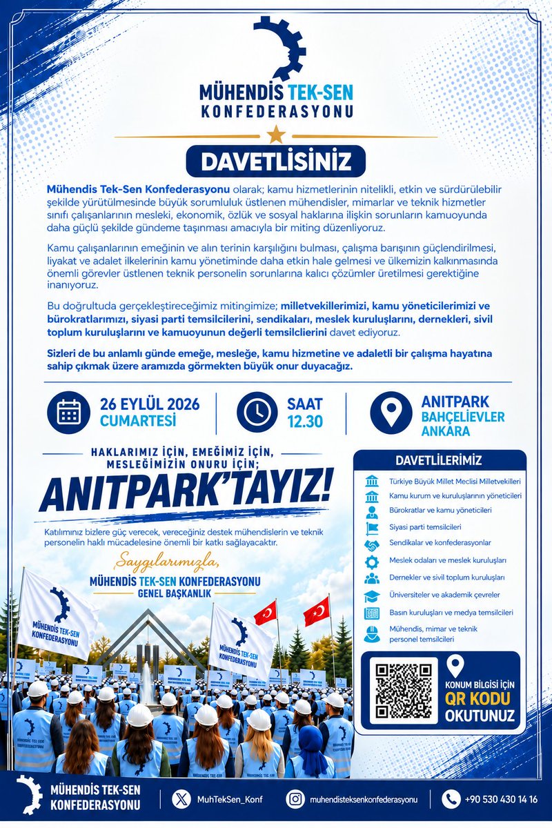 MuhTekSenSagSos's tweet photo. #KamuMühendisleriAnıtParkta 

@MuhTekSen_Konf 
@MuhTekBayindir
@MuhTekBuro
@KaMuhEnerjiSen
@muhteksenkultur
@MuhTekSenSagSos
@MuhTekTrmOrmn
@MuhTekSenUlasim
@MuhTekYerelYntm https://t.co/doMQoD1gAA