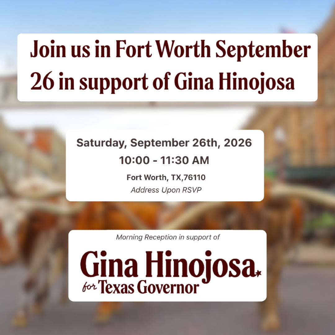 RepRamonRomero's tweet photo. Cafécito, conversación y comunidad! ☕️ Join us in Fort Worth on September 26th at 10:00 AM for a morning reception supporting Gina Hinojosa for Governor.

Secure your spot and get location details here: https://t.co/JCRCXWOgVT 🔗 https://t.co/jBwJXK0d3P