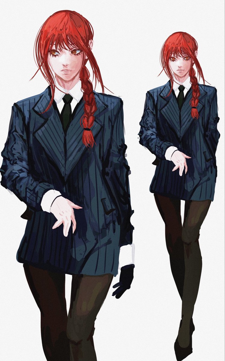 aki_klauss's tweet photo. Makima suit #csm #makima #artmoots https://t.co/iqxAnhwcyE