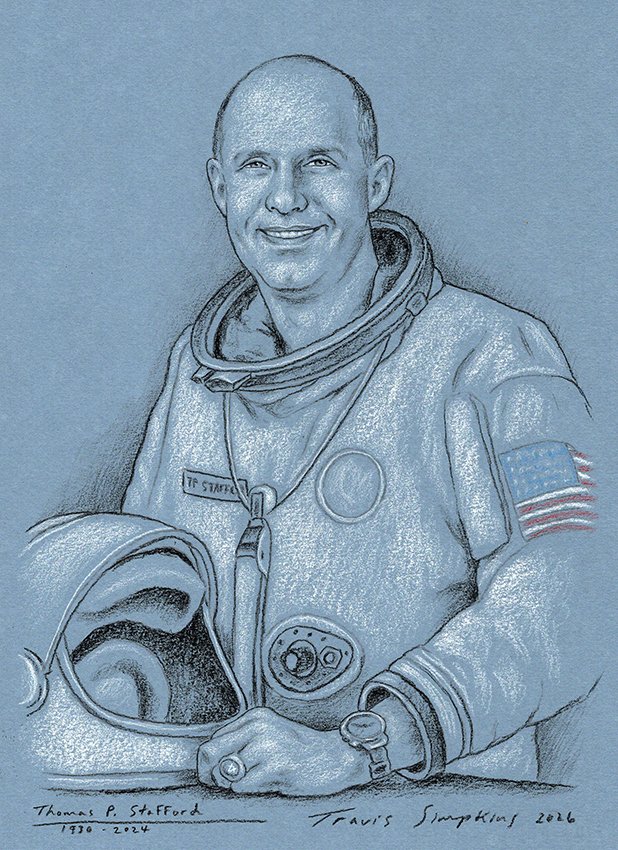 TravisSimpkins7's tweet photo. Happy Birthday to astronaut Thomas Stafford, born on this day in 1930. (September 17, 1930 - March 18, 2024)
Portrait by Travis Simpkins
#thomasstafford #NASA #astronaut #ApolloMissions #freemasons #freemasonry #masonic #TravisSimpkins #art #portrait #sketch https://t.co/ZQHP15WrRS