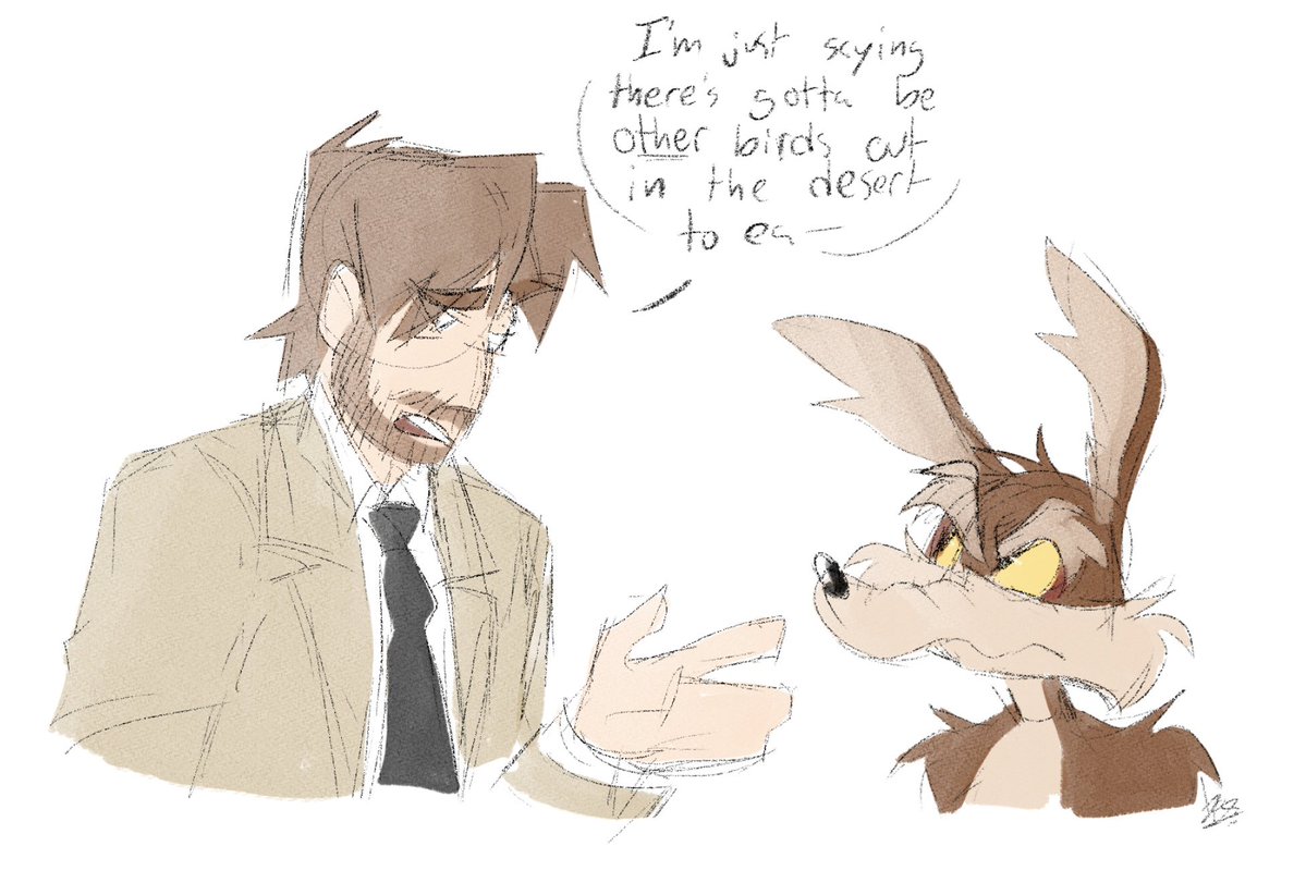 rayalltheway's tweet photo. He doesn’t care about the other birds in the desert. He wants that bird. That bird is his bird. 

(Happy birthday btw)

#coyotevsacme #wilerunner #wileroad https://t.co/gBjPaOpQ7d