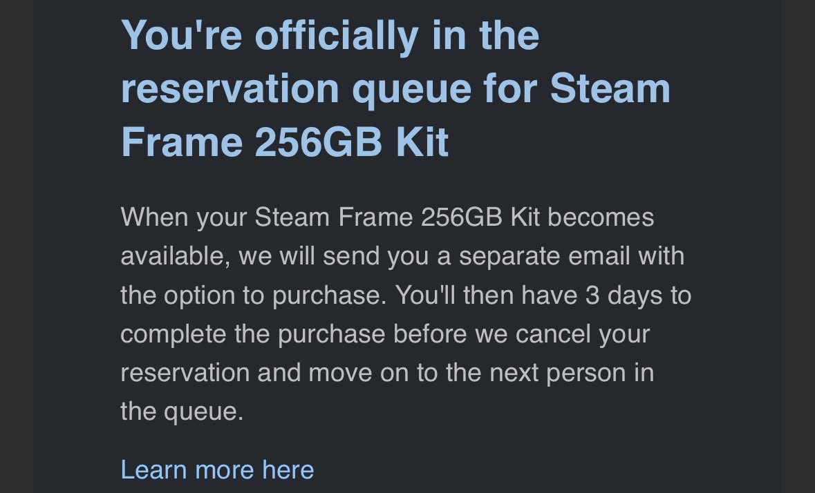 Axe_Xol's tweet photo. WE GETTING THE STEAM FRAME BABY LETS FUCKING GOOOO https://t.co/DI7gX80USW