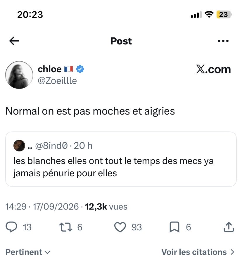 sairedu28's tweet photo. @8ind0 Vous dites que les hommes noirs donnent de la force aux autres communautés en vous dénigrant, mais vous aussi, à force de faire la publicité sur le fait que les femmes noires sont misérables, vous même participez à cela sans vous en rendre compte.2/2 https://t.co/jXHBeICEKl