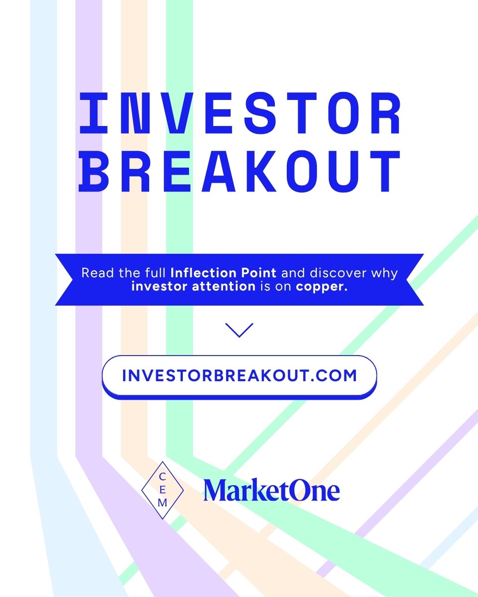 investorbrkt's tweet photo. AI is creating a copper problem the mining industry cannot solve overnight.

As data centres, electrification, and grid expansion push global copper demand about 50% higher to 42 million tonnes by 2040, the supply side faces a major bottleneck, with new mines taking roughly 17 years to move from discovery to production.

Here’s why investors are paying attention:
• Copper demand is rising faster than new mines can be developed, with @SPGlobal projecting a potential 10-million-tonne annual supply shortfall by 2040.
• That widening gap is putting a premium on copper projects with scale, infrastructure, strong jurisdictions, and a credible path toward production before supply constraints deepen.

That backdrop is putting companies across the copper development curve into focus, including past CEM Top Picks @FaradayCopper (TSX: $FDY.TO | OTCQX: $CPPKF), @AldebaranInc (TSXV: $ALDE.V | OTCQX: $ADBRF), and @copper_gunnison (TSX: $GCU.TO | OTCQB: $GCUMF), each offering exposure to projects positioned around the market’s growing need for new copper supply.

See where investor attention is shifting across the copper development curve in the latest @investorbrkt Inflection Point: https://t.co/QS8vgeR2BR​​​​​
__
Not paid, only earned. Presented by @MarketOneMedia & @CapitalEvent 

@FarhanLalani, @NCurrie, @RyanIverson_ 

#Copper #Mining #Investing #CriticalMinerals #Commodities

Please see our disclaimer: https://t.co/YtydfLMphx
