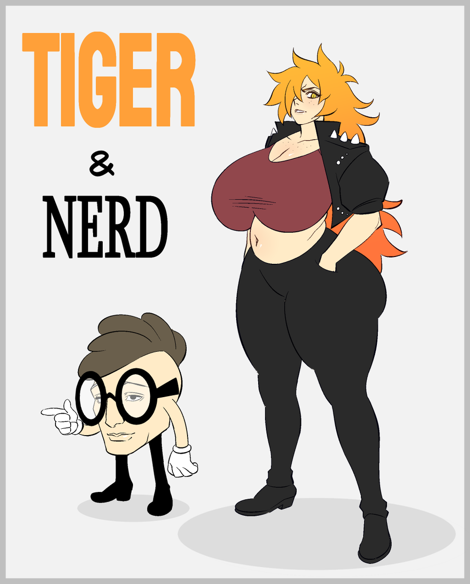 T0C1546's tweet photo. Tiger &amp; Nerd 
Designed By MarkoRaassina
NSFW version in the comments https://t.co/sYdtpU1g2w