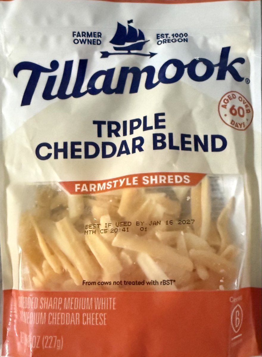 paigered3's tweet photo. I love Tillamook sliced, block and shredded cheese. I also love the butter. I have that same cheese in my refrigerator. 
If this is true, it will not matter how much I enjoy it, I will stop buying it. https://t.co/1pklg8jgNW