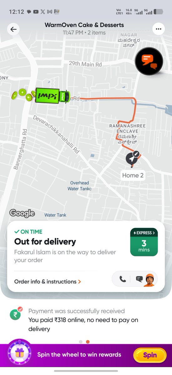 boopathi1405's tweet photo. @SwiggyCares @Swiggy @jagograhakjago Still I didn't receive my order no response from Swiggy @SwiggyCares 
#swiggy #swiggyfails #swiggydump https://t.co/7W0j1PMHsM