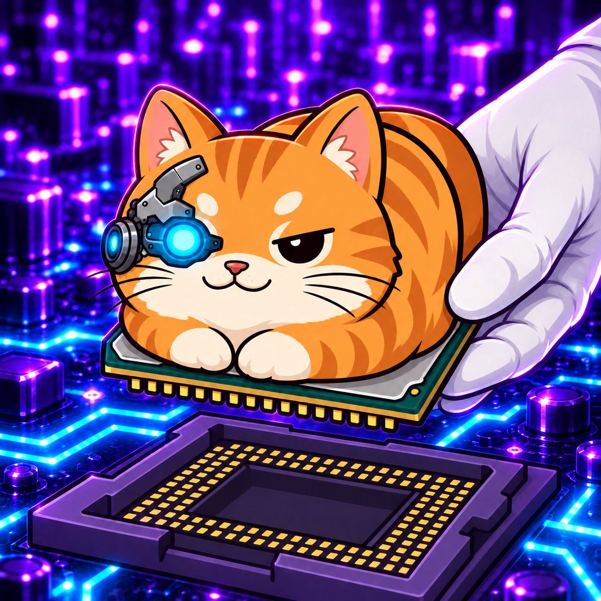 CPUonHOOD's tweet photo. Installed a cat.
Now the whole system purrs.

$CPU https://t.co/VfmCN9Erpe