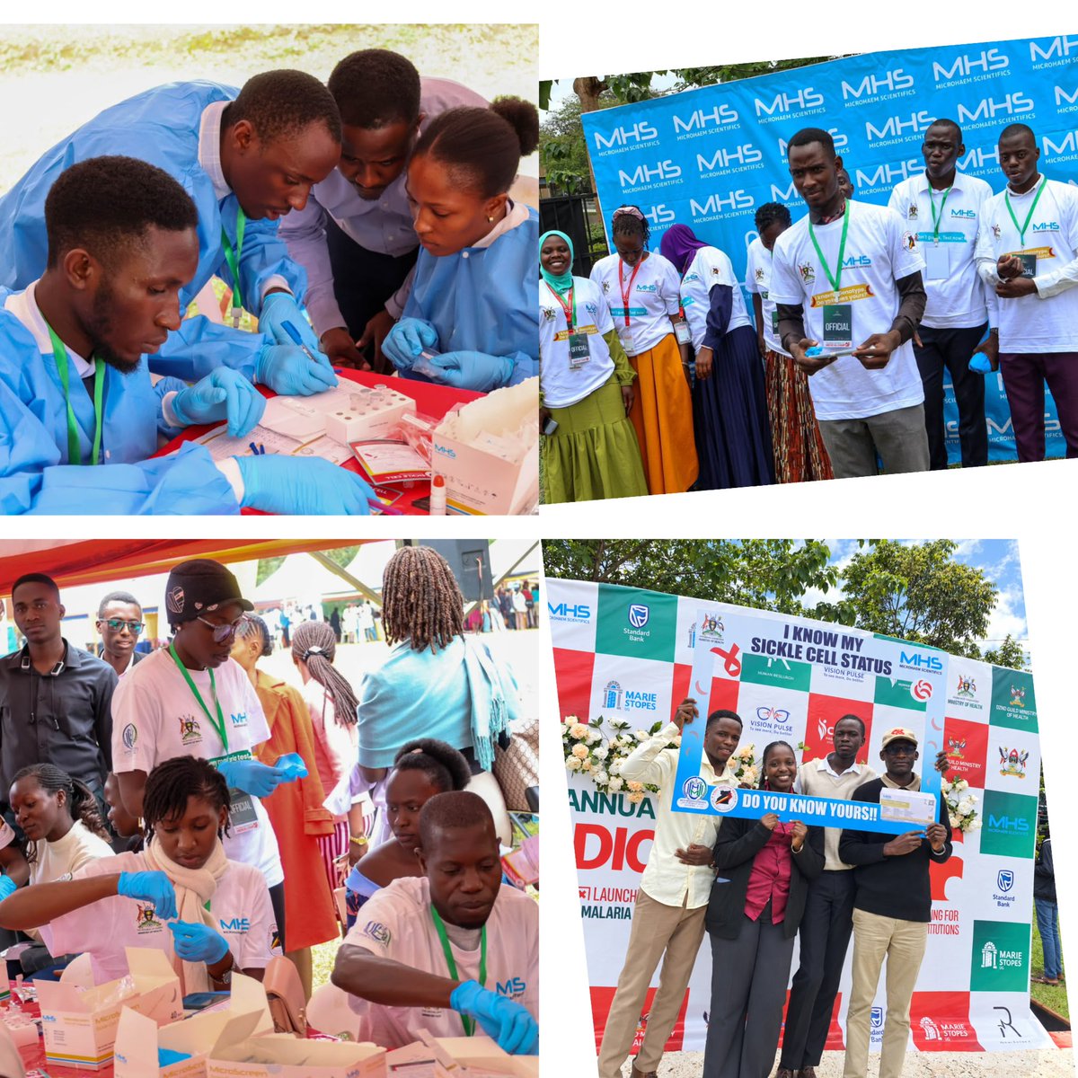 Microhaem's tweet photo. Don’t miss tomorrow 

The final day of the 92nd Makerere University Guild Medical Camp at Freedom Square! 🇺🇬

Visit the @Microhaem team for sickle cell awareness and screening using our locally manufactured MicroScreen Sickle Cell Rapid Test Kit.

Know your genotype. Take charge of your health. #QualitySavesLives