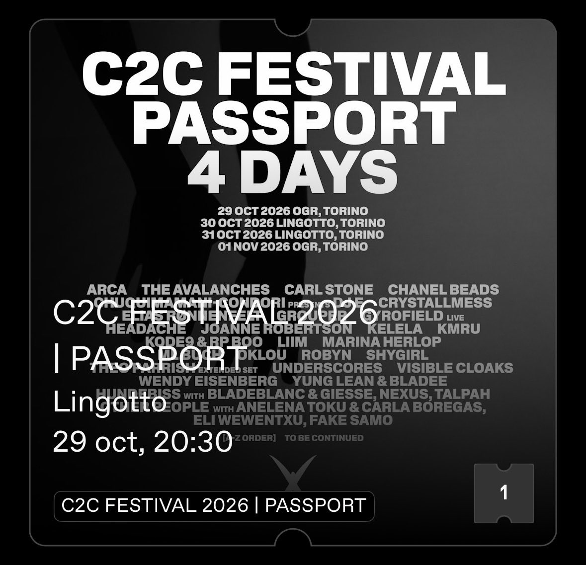 danielabril_'s tweet photo. selling c2c 4-day ticket cause i can’t attend 🥲🙏🏽💕 https://t.co/EeVbcoYh1b