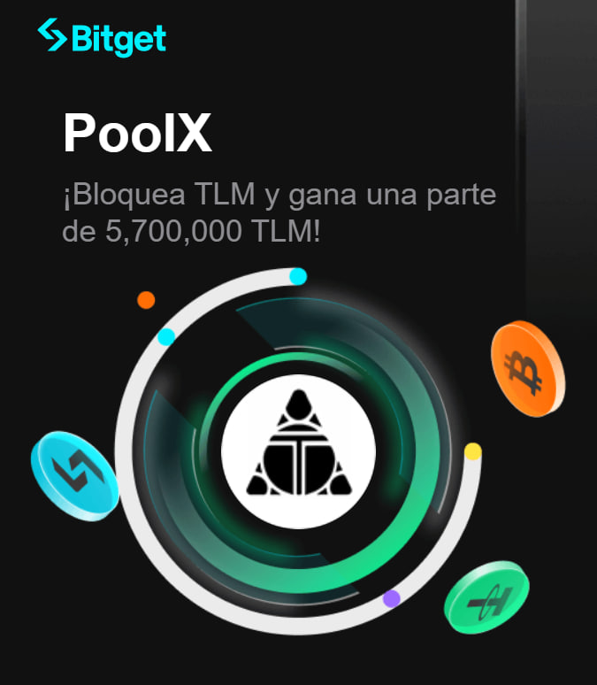 BitgetES's tweet photo. ⭐️ Bitget lista Alien Worlds (TLM) en el PoolX ⭐️

📣 Estamos encantados de anunciar el listado de un nuevo proyecto en PoolX de Bitget, Alien Worlds (TLM). Coloca en staking tus TLM para minar más tokens TLM. Los detalles del fondo de staking a continuación:

- Total de fondos: 5,700,000 TLM a distribuir.

📌 ¡Participa en el PoolX de TLM y consigue una parte del fondo. Los pasos para participar son: 

⌛️ Tienen desde las 10:00 UTC del Viernes 18/09 hasta las 10:00 UTC del Miércoles 23/09 ⌛️

ℹ️ Participa ahora: https://t.co/Ux9yGttit7
