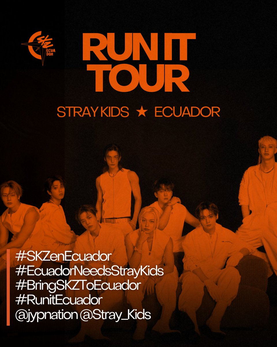 SKZ_Ecuador's tweet photo. ¡Ecuador quiere a @Stray_Kids ! 🇪🇨🔥

Participa en las jornadas de twitteada y stream masivo a partir de hoy junto a nosotrxs! Revisa las fechas y horarios en la imagen. 

¡STAY ECUADOR presente!🙌

#SKZenEcuador
#EcuadorNeedsStrayKids #BringSKZToEcuador
#RunitEcuador
@jypnation https://t.co/zRcW9ZEv7a