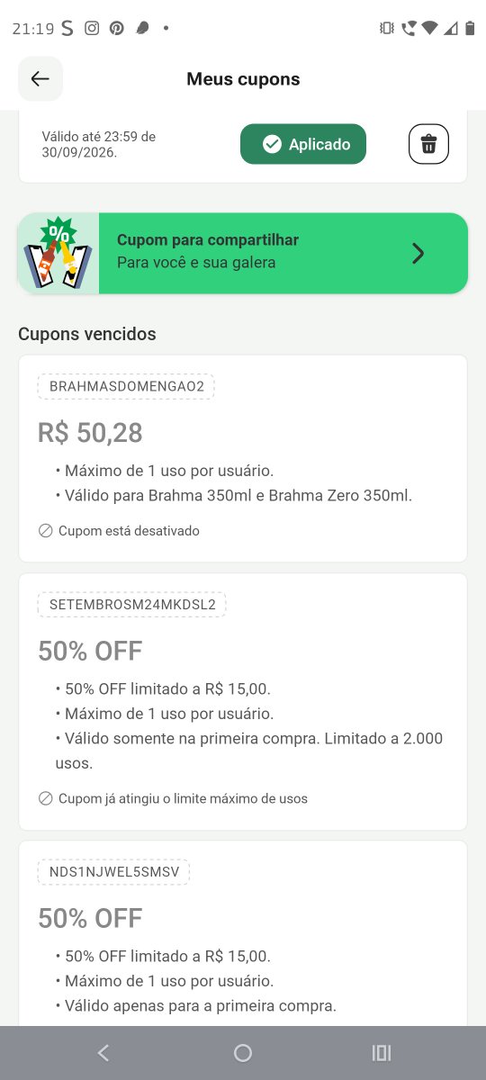 ale_alves300's tweet photo. @flafestejar @ZeDelivery E o meu que consta como vencido sem ter nem utilizado? https://t.co/jGvo0kXEVz