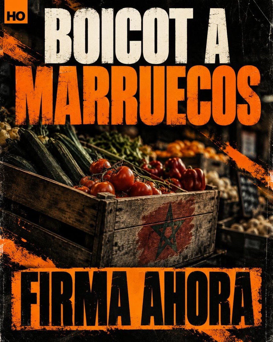 mdpbs7's tweet photo. ¡BOICOT A PRODUCTOS MARROQUÍES!

Cada compra cuenta. Exijamos a los supermercados que den prioridad al producto español y a quienes trabajan nuestra tierra.

Que nos escuchen: queremos verlo en sus estanterías.

✍️ Firma aquí: https://t.co/EBPwegf1AJ https://t.co/uQUByLCf4r