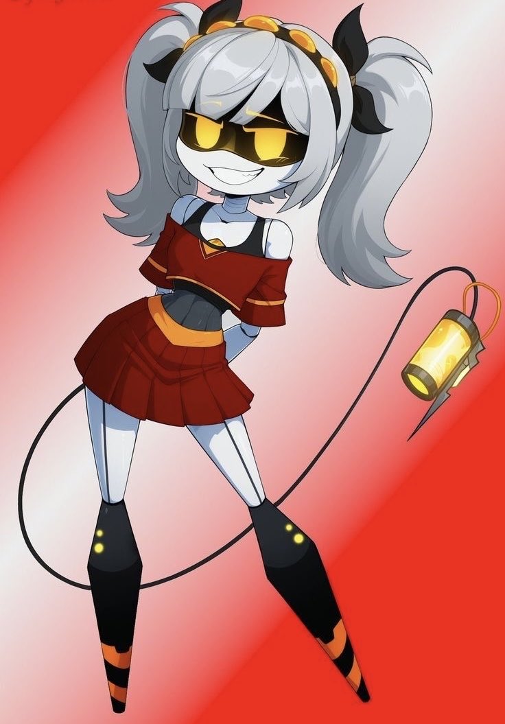 itsclaudiavale's tweet photo. is looking extra adorable! 💛⚡

#MurderDrones #V #FanArt #Commission https://t.co/Jj9kIW5U3y