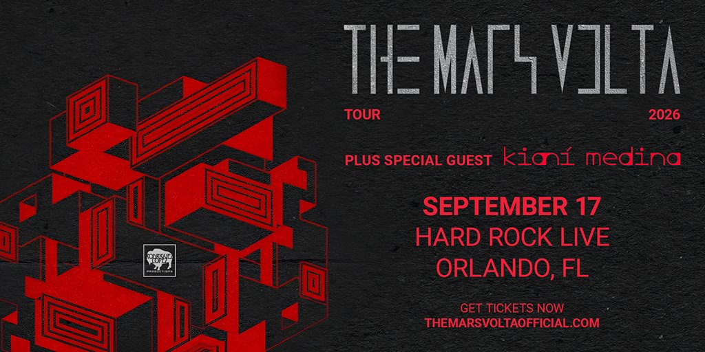hardrockliveorl's tweet photo. @themarsvolta is back in Orlando with special guest Kianí Medina tonight! 🎫: https://t.co/qc9d3jUNRr https://t.co/JBMJskmp6A