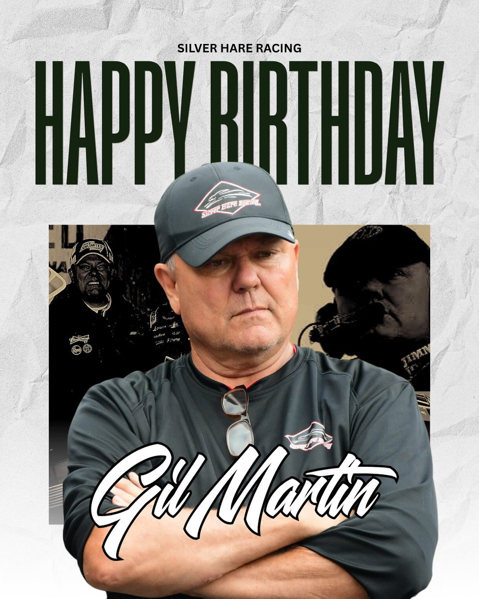 TeamSilverHare's tweet photo. It is your birthday.

Happy birthday to competition director, @Gil_Martin_ 

#TeamSilverHare | @GoTransAm https://t.co/aCLOpm6pKJ