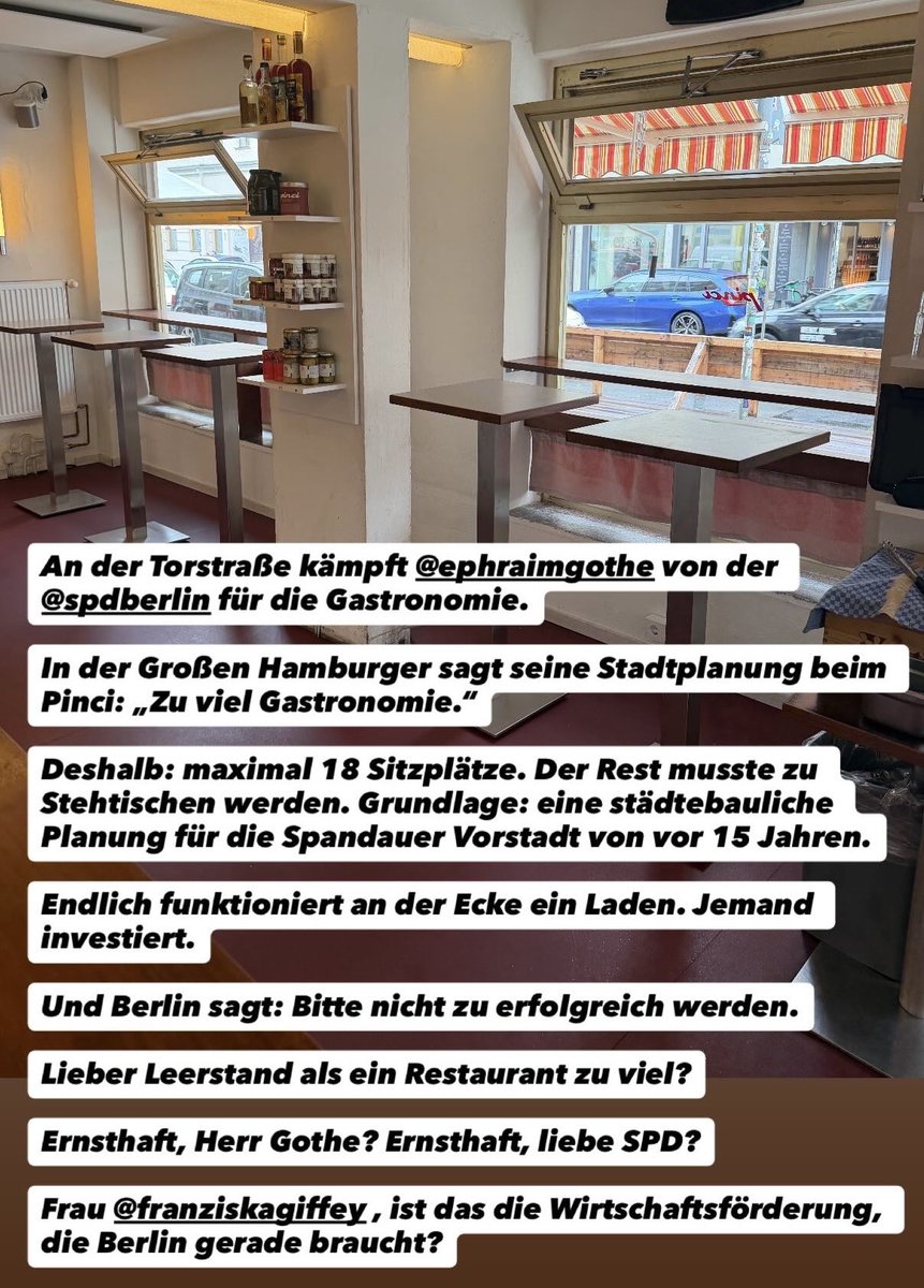 kiezblockfree's tweet photo. Der SPD hätten wir ja etwas mehr Lebensfreude zugetraut.
Aber in Mitte lieben sie immer noch Planwirtschaft. Und was funktioniert, muss dringend reguliert werden.
@BA_Mitte_Berlin
#ephraimgothe
@SenWiEnBe
@FranziskaGiffey
#pinci
@bzberlin
@morgenpost https://t.co/n60gnynjRo