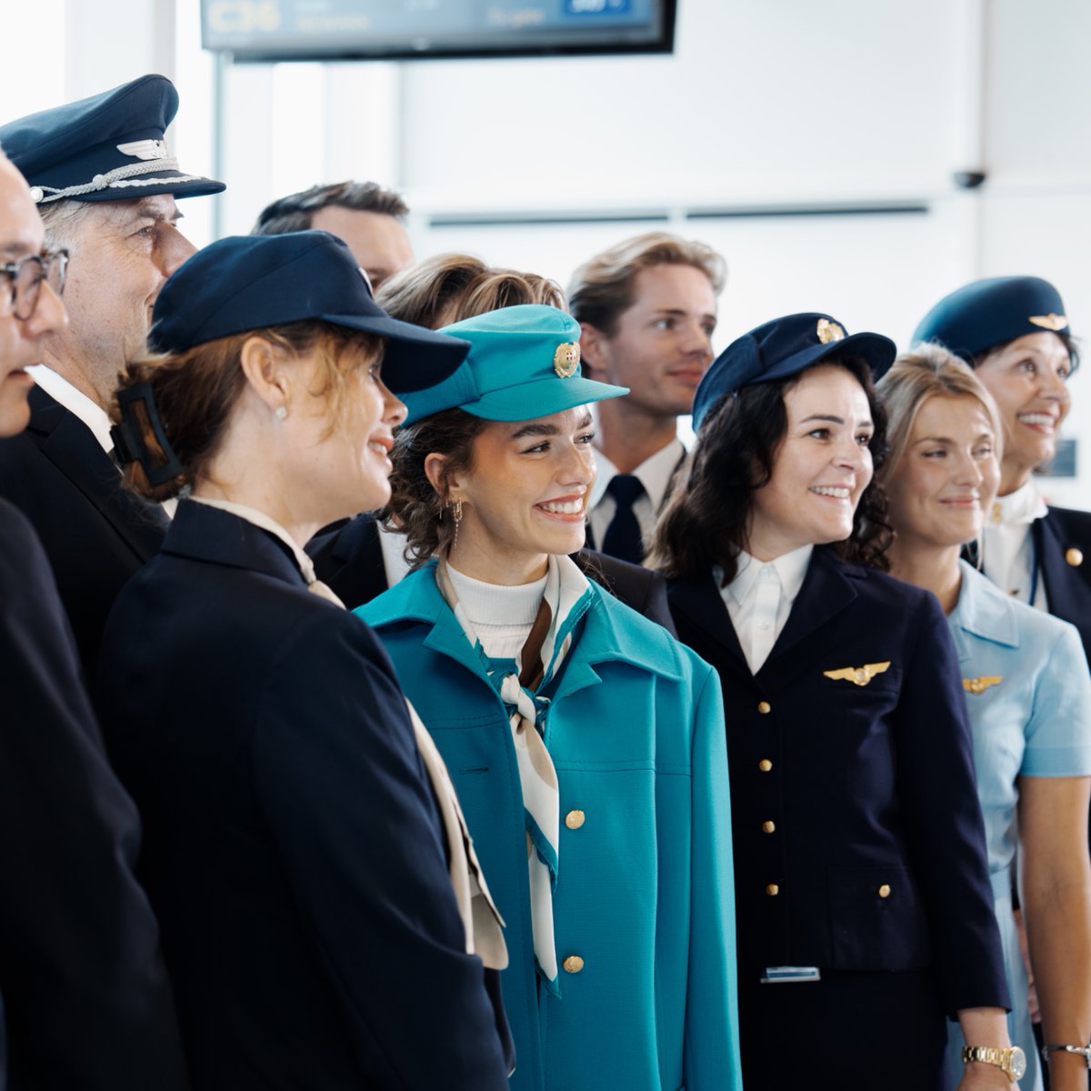 SAS's tweet photo. From Copenhagen to Oslo to Stockholm, today we celebrated together.

80 years after SAS' inaugural flight to New York, the Scandinavian spirit was on full display across all three capitals.

One history. One network. One celebration. ✈️🇩🇰🇳🇴🇸🇪

#flySAS #SAS80Years https://t.co/nRCRFbP2vR