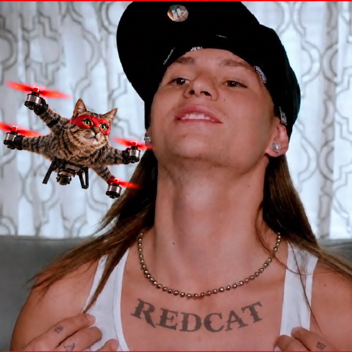 redcatdrone's tweet photo. no regrets 

this cat can fly https://t.co/m55mWX6Ioq