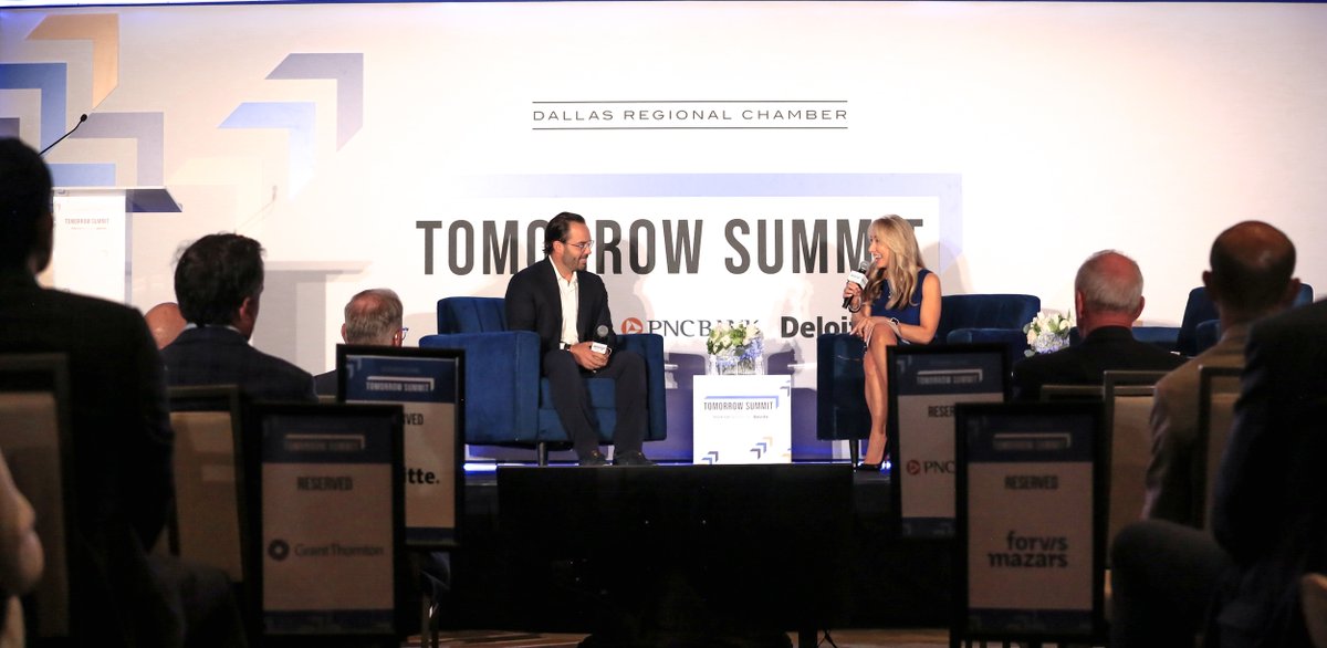 DRC's tweet photo. At yesterday’s Tomorrow Summit, presented by @PNCBank and @Deloitte, business leaders and big thinkers came together to examine the forces shaping what’s next for business and the Dallas Region.

From AI and shifting public sentiment to critical materials, global supply chains and the rise of “Y’all Street,”  Joe Daly of Gallup, Cris Turner of Google, Wes Spurlock of Principal Mineral, Rachel Racz of Nasdaq Texas and Bryan Daniel of NYSE Texas offered perspectives on the trends transforming how businesses operate, compete and grow.

Thank you to our speakers, partners and attendees for being part of the conversation!