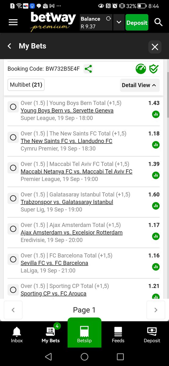 Coco_Master25's tweet photo. Here we goooo 🫡 Our weekend Slip for 1.5 Goals 🍏 Please share for other 🔄🤕💪🤞🥳🥳

🎯 21 Game's - 1.5 Goals
🔗 Multi Bet betslip BW732B5E4F https://t.co/0wtCif5TGa https://t.co/ZOS1kZPBKO