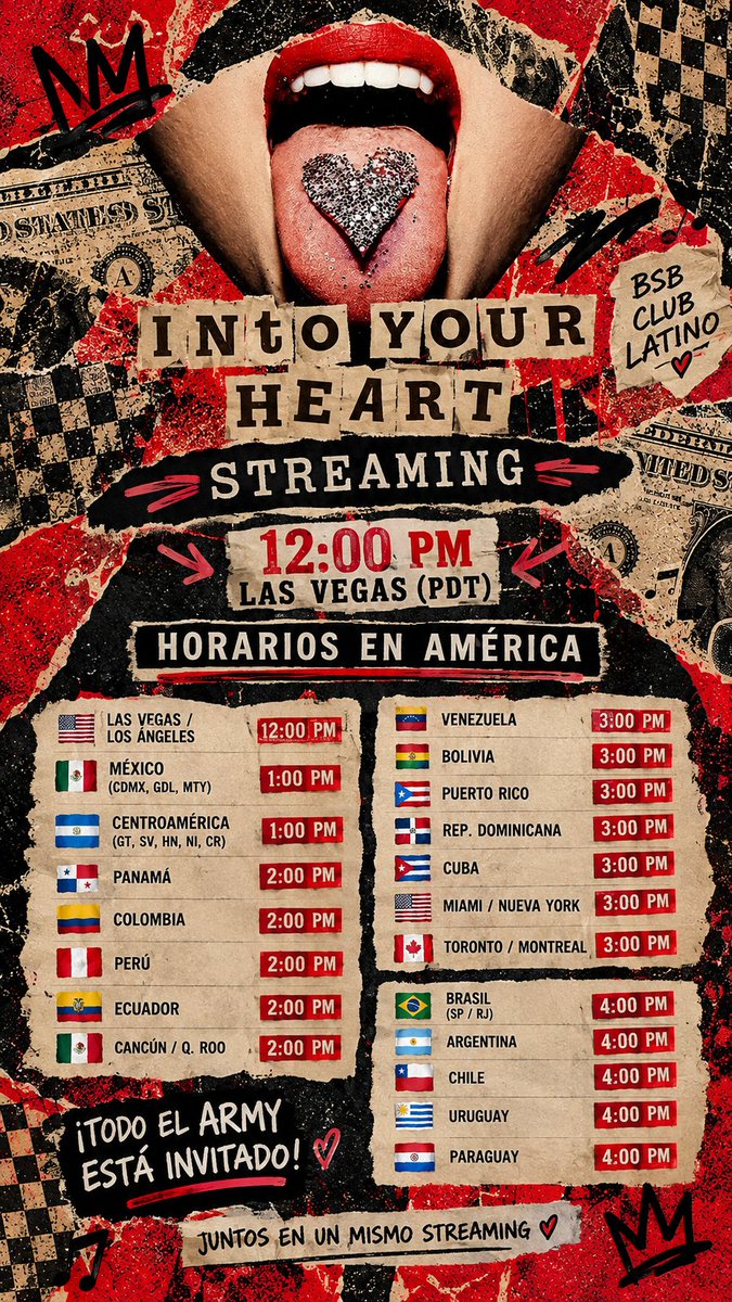BackstreetGCRCL's tweet photo. ❤️‍🔥 BSB ARMY, LET’S STREAM! ❤️‍🔥
This Saturday, September 19, let’s come together from every corner of the world to support @ItsAJMcLean and make “Into Your Heart” heard! 
Check your local time and join us! Every stream counts. 
#AJMcLean  #IntoYourHeartStreaming #BSBClubLatino https://t.co/trfcirXM2B