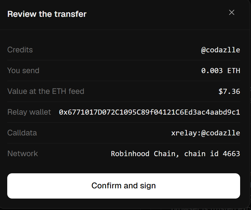xRelayProtocol's tweet photo. @codazlle @ponsdotfamily @Codazzle go ahead and claim it.

https://t.co/RbrDZ2hCjV https://t.co/0b3bOaipm1
