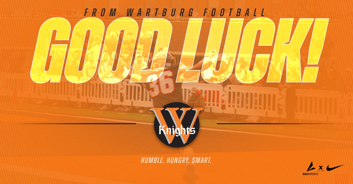 SammyChase_5's tweet photo. Thank you @WartburgFB and @WartburgKnights for wishing me good luck this week! https://t.co/n2vGAt9TUk