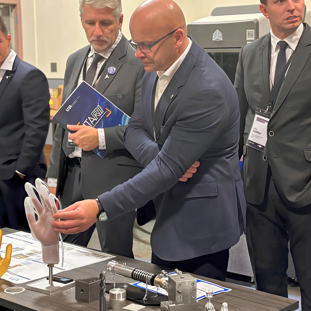 FortworthEDP's tweet photo. Fort Worth EDP and Mayor Pro Tem Carlos Flores welcomed a Czech delegation, including MEP Dr. Jaroslav Knot, to explore U.S. expansion opportunities. Visits to MTU Maintenance FW, @CowboyAero, @BellFlight and @UTArlingtonRI showcased FW’s aerospace and manufacturing strengths. https://t.co/CcRygiNchB