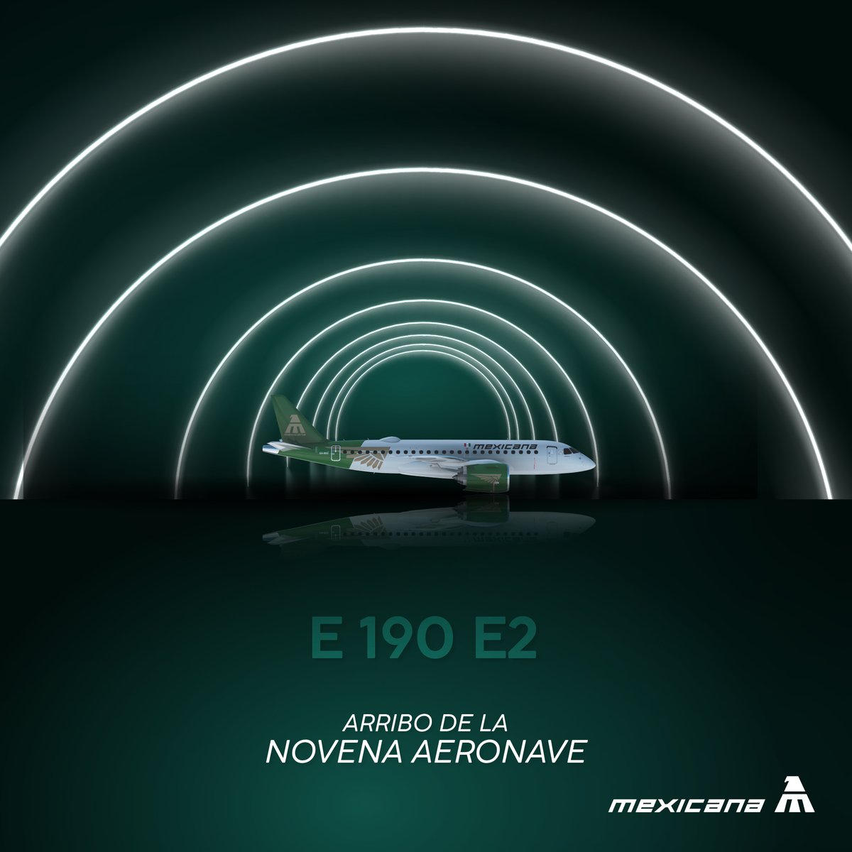 MexicanaVuela_'s tweet photo. ¡HOY LLEGA LA #9! 🚨✈️
La cuenta regresiva terminó y ahora solo estamos esperando verla aterrizar. 👀
Nuestra novena aeronave está en camino para sumarse a la flota de Mexicana. 💙
¿Quién ya está pendiente de su llegada?
#Mexicana #Arribo #VolandoHaciaElFuturo #Embraer #Avión https://t.co/GTPsrnfcwh