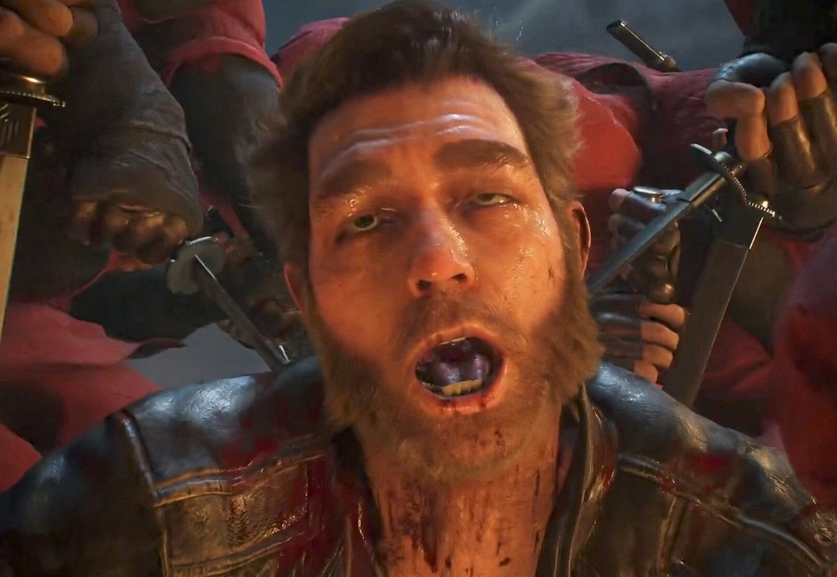 madcap412's tweet photo. I still can't believe this is an actual frame of AAA Wolverine game

The people working at @insomniacgames are clearly mentally ill, depraved freaks https://t.co/dUUzRz8Ba7