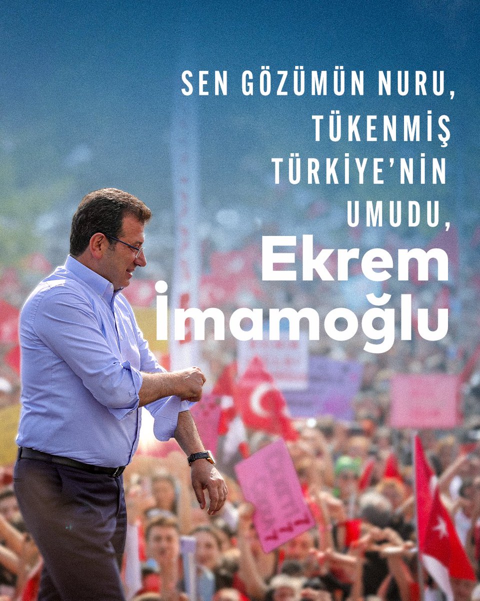 imamoglunaoyver's tweet photo. Sen gözümüzün nuru, Türkiyemizin tükenmez umudusun, Ekrem İmamoğlu. https://t.co/oSipVD80Le