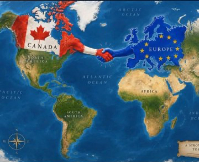 ThatGuy68289349's tweet photo. Our future as Canadians is with Europe. The U.S. under Adolph Orange is unpredictable, unhinged and unstable. https://t.co/B7qNBfjFFl