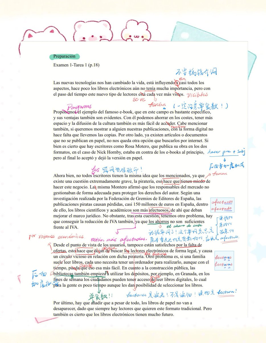 ashegen4's tweet photo. Just crushed 2 hours of Spanish grammar drills + memorized 30 new vocab words today! Small steps add up to big progress https://t.co/mTJ4PC7Il4
