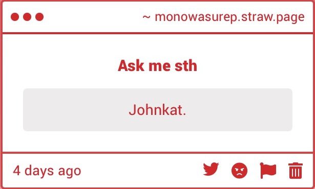 MonowasureP's tweet photo. BRO IM SO SORRY I DIDNT SEE UR REQUEST 
#JohnKat https://t.co/UWUUVUQsTu