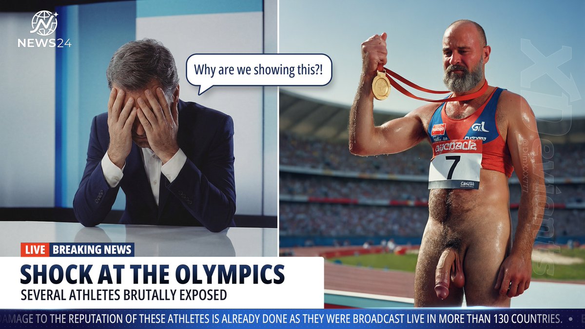 DimXXX777's tweet photo. A huge scandal arises after medalists’ pants somehow evaporate right in the middle of the olympic ceremony.  The damage to the reputation of these athletes is already done as they were broadcast live in more than 130 countries this afternoon.
More on: https://t.co/ccIAwxh6OI https://t.co/VFKd03pmnH