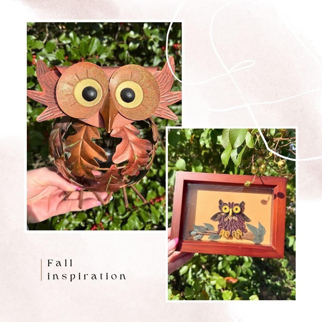 secondannstore's tweet photo. Starting to feel a little more like fall around here 🍂🦉 
Take a look at our autumn-inspired décor and more at https://t.co/ftffio68cq | Offers welcome!

#SecondAnnStore #ShopWithSAS #AutumnDecor #FallInspiration #FallDecor #HomeDecor #OwlDecor #SecondhandFinds #UniqueFinds https://t.co/0HD6J78zHJ