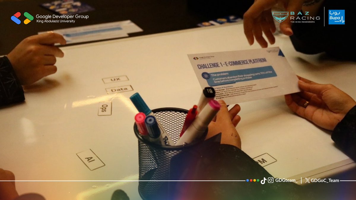 gdgoc_team's tweet photo. نظرة عن قرب على أهم المفاهيم والمجالات التقنية في مسار التقنية ضمن برنامج مسارات مع الاستاذة سارة القشقري💡

#lifeatbupaarabia | #مسارات_الغد | #GDGoC https://t.co/QNr9HNaew2