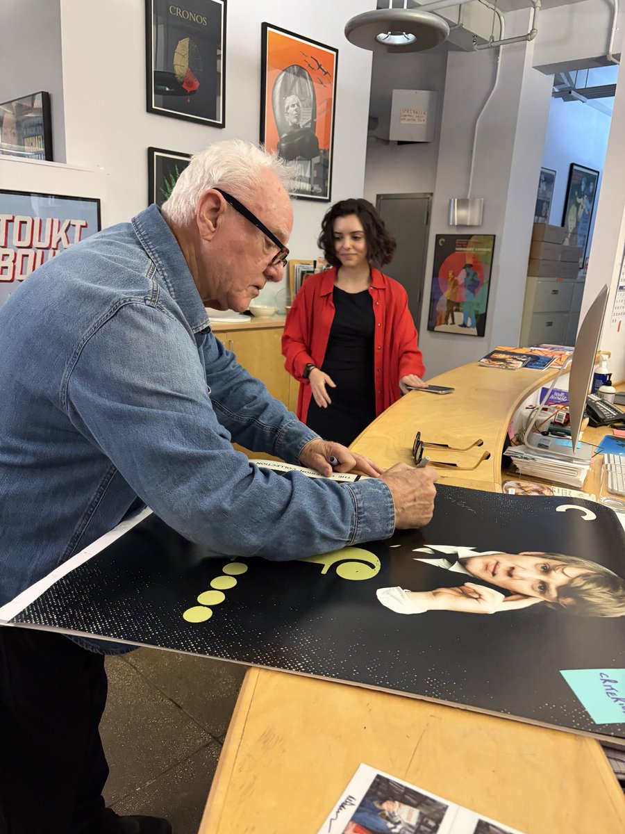 AdamRifkin's tweet photo. Just hangin out with @McDowellMalc at the @Criterion Closet!
.
#LastTrainToFortune #AClockworkOrange #Western #MalcolmMcdowell #criterioncollection https://t.co/XWQASA21Gj