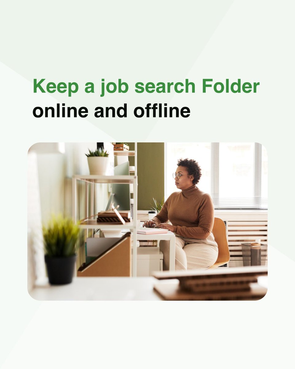 TSECSupport's tweet photo. Keep your #JobSearch organized.

Save your resume, cover letters, job postings, application dates, contacts, and interview notes in one folder, online and offline.

It can make follow-ups easier and help you stay on top of opportunities.

#TorontoJobs #GTAJobs #CareerTips https://t.co/30OgZeRsLJ