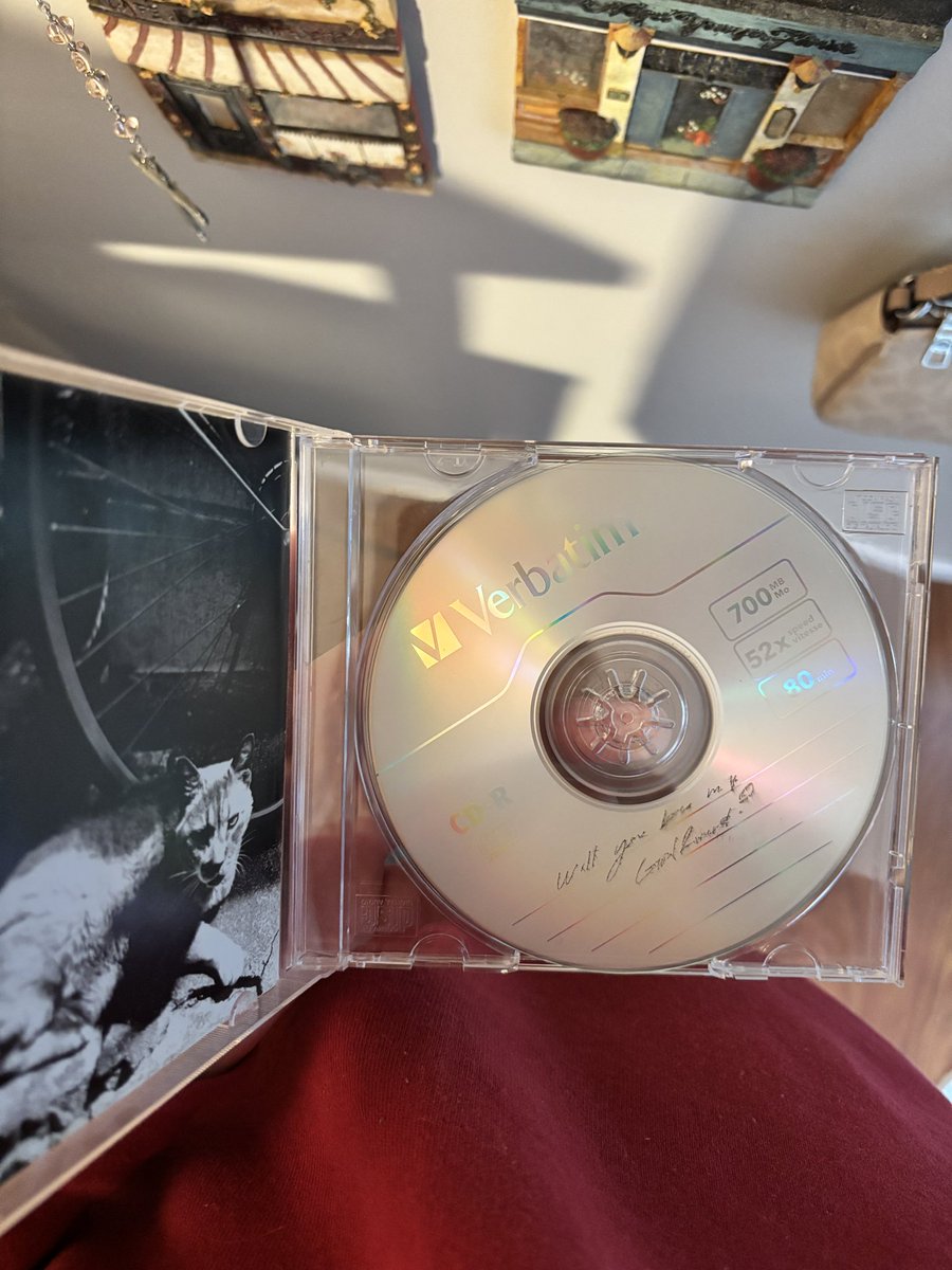 avaaisaabelle's tweet photo. i collect cds (physical media lover) — my boyfriend asked me to be his girlfriend by curating a playlist of 60s &amp; 70s love songs and burning it onto a cd for me. to be loved is to be seen. 💝 https://t.co/RijQ3Xsqf4