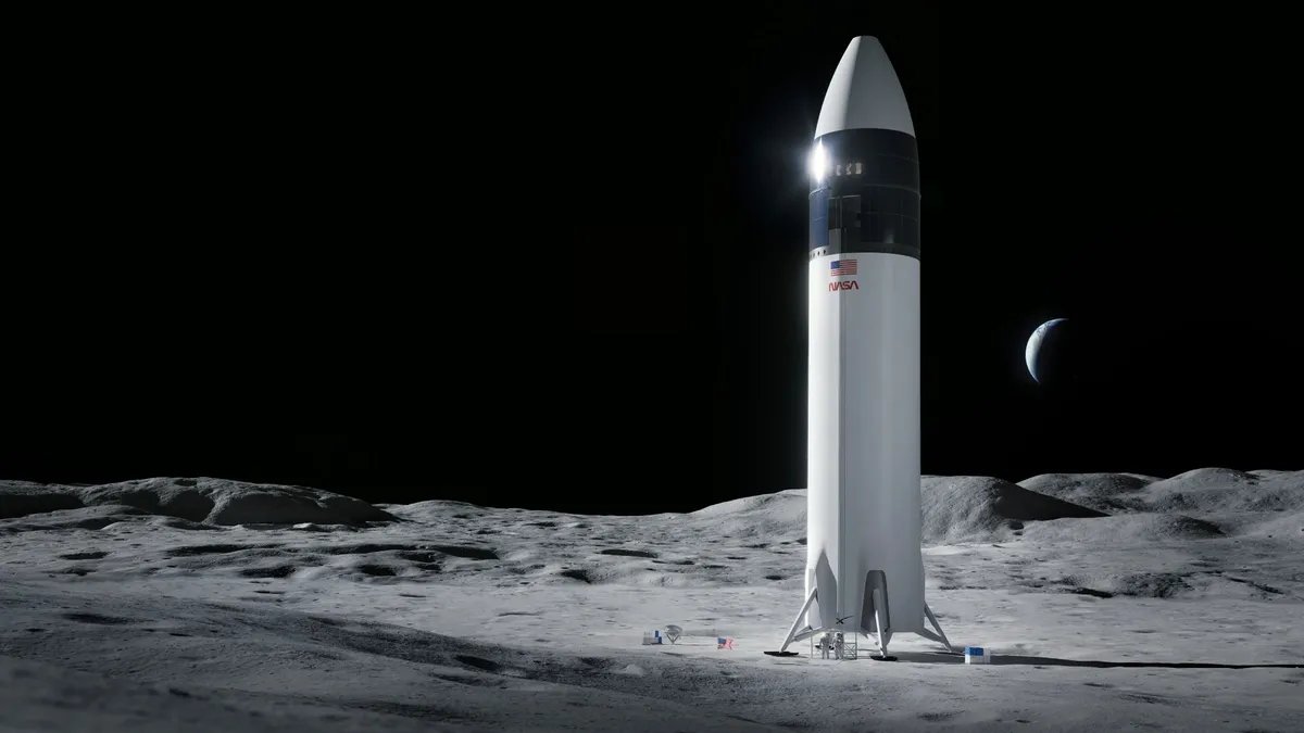outerspacetoday's tweet photo. JUST IN: NASA has detailed how $SPCX Starship and Blue Origin’s Blue Moon will both fly during Artemis III in 2027 - a three-rocket rehearsal for America’s return to the lunar surface.

Blue Origin’s Blue Moon test lander will launch first and wait in Earth orbit for up to 30 days. NASA will then launch four astronauts aboard Orion on SLS, rendezvous with Blue Moon and dock with it. Up to two astronauts are expected to enter the lander and test its crew cabin.

SpaceX will then launch a 171-foot Starship Version 3 test article equipped with a nose-mounted docking system. Starship will rendezvous and dock nose-to-nose with Orion, allowing NASA and SpaceX to test how the two spacecraft operate together. The astronauts will remain inside Orion during the Starship test.

Artemis III will remain in Earth orbit rather than travel to the Moon, effectively serving as a full-scale rehearsal of the rendezvous, docking and launch operations NASA will need before attempting a crewed lunar landing on Artemis IV in 2028.

This is one of the clearest looks yet at how NASA plans to test both competing lunar lander architectures on the same crewed mission before returning astronauts to the Moon.