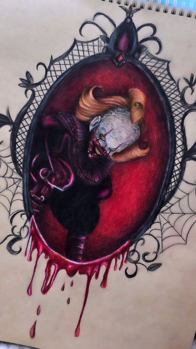 NyxaraStudio's tweet photo. He came dressed in crimson,
wearing a smile like a funeral veil. 🎈

Some nightmares are not meant to be feared.
Some are meant to be painted.
#pennywise #it #welcometoderry #artwork #art #painting #drawing https://t.co/kEnF9jKqKQ