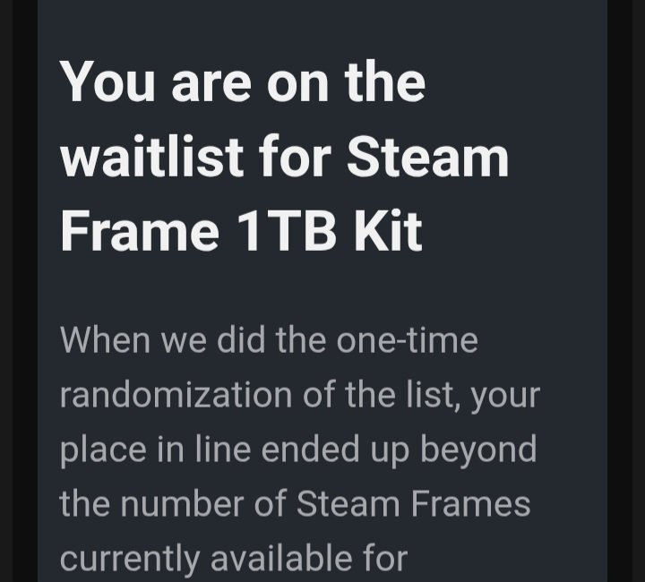 CMYKare's tweet photo. @HardwareSteam Got smacked to the waitlist dimension https://t.co/6tQtXUwsqt