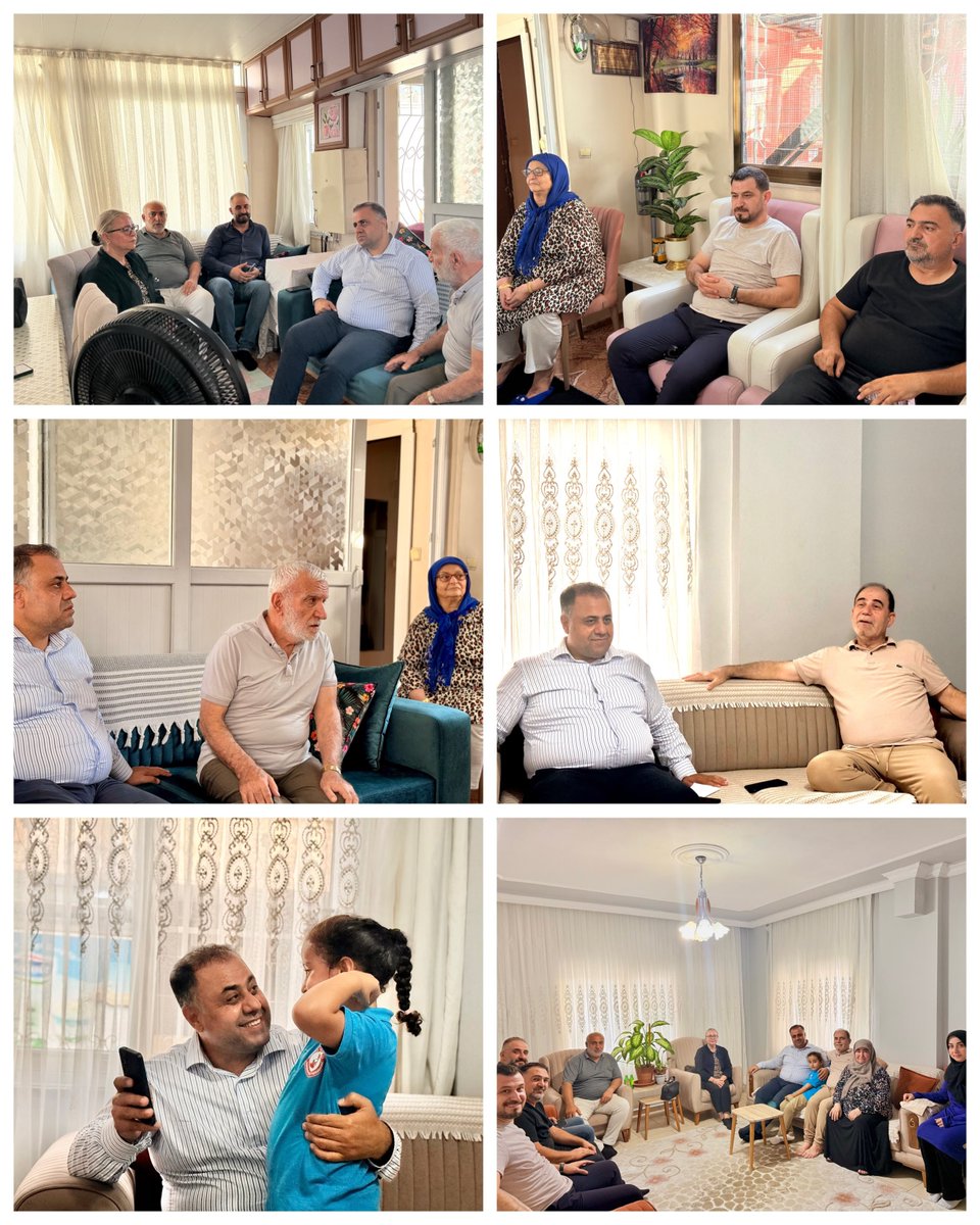 mahsumsevimli's tweet photo. 📍 İlçe Başkanılığımızın Programları

📍 İlçe Binamızda Başkanımızı Ziyaret Edenler 

▪️ Sn. Sekvan Kahraman
▪️ Cizreliler Dernek Başkanı Sn. Kamuran Ağaoğlu
▪️ Sn. Ferhat Özdemir
▪️ Sn. Fırat Güneş
▪️ Önceki Dönem İlçe Yöneticimiz Sn. Fevzi İnan

Nazik ziyaretleri ve samimi sohbetleri için tüm misafirlerimize teşekkür ediyoruz.

🤲 Taziye Ziyaretlerimiz

▪️ Yenişehir İlçe Başkanımız Sn. Seyidhan Kartal’ın vefat eden kıymetli kayınvalidesinin taziyesine katılarak ailesinin acısını paylaştık. Merhumeye Allah’tan rahmet, ailesine ve yakınlarına sabır ve başsağlığı diliyoruz.

▪️ Hal Mahallesi sakinlerimizden merhum Selahattin Oğru’nun taziyesine katılarak ailesine ve yakınlarına başsağlığı dileklerimizi ilettik. Merhuma Allah’tan rahmet diliyoruz.

🏠 Hane Ziyaretlerimiz

İlçe yöneticilerimizle birlikte, Önceki Dönem İlçe Yöneticimiz Sn. Abidin Emen’i hanesinde ziyaret ederek samimi bir sohbet gerçekleştirdik.

Ardından Sn. Mehmet Durmaz’ı hanesinde ziyaret ederek kendisi ve ailesiyle bir araya geldik.

🤝 Hayırlı Olsun Ziyaretimiz

Yeni açılan Wastek Motor sahibi Sn. Mert Paksoy’u ziyaret ederek hayırlı olsun dileklerimizi ilettik. Yeni iş yerinin hayırlı ve bereketli olmasını temenni ediyor, bol kazançlar diliyoruz.

📍 Güneş Mahalle Toplantımız

Güneş Mahallemizde; Önceki Dönem İlçe Yöneticilerimiz Sn. Mücahit Bilen ve Sn. Mehmet Birer, Mahalle Başkanımız Sn. Garip Kömürgöz, Sn. Muzaffer Yetkin, Sn. Salih Sal ve Sn. Ömer Tiraki ile birlikte Güneş Mahalle Toplantımızı gerçekleştirdik.

Mahallemizin talep ve beklentilerini değerlendirerek saha çalışmalarımız ve önümüzdeki dönem programlarımız üzerine istişarelerde bulunduk.

🇹🇷 AK Parti Akdeniz İlçe Teşkilatı olarak; mahalle mahalle, hane hane hemşehrilerimizle bir araya gelmeye, iyi ve zor günlerinde yanlarında olmaya ve Akdeniz’imiz için gönül gönüle çalışmaya devam ediyoruz.@vahitatalan