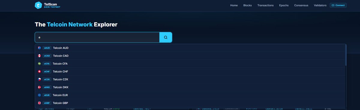 nickyp103's tweet photo. The Telcoin Network Explorer has been updated! new features added

- Epoch support
- Consensus block support
- Token registry for official tokens
- Token search
- Transaction type filter
- Transaction details improved
- Lots more tweaks

Road to mainnet 💥
https://t.co/qxWNTcsNyu https://t.co/JM5lHLvCRb