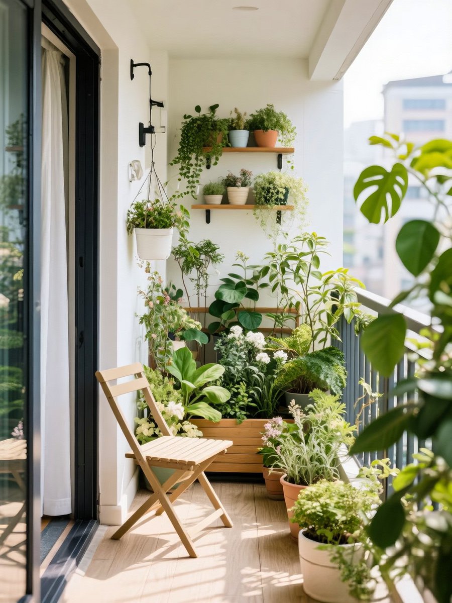 clara372870's tweet photo. My tiny balcony used to be a trash bin for old things. Now it’s full of fresh herbs and sunflowers—small changes bring big joy! https://t.co/DIo7Ntt40B